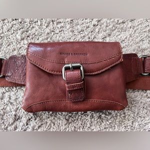 Leather belt/shoulder bag